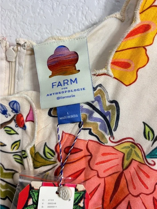 Farm Rio Floral Pantsuit Botanical  Anthropologie Large NEW WITH TAGS - Picture 5 of 6